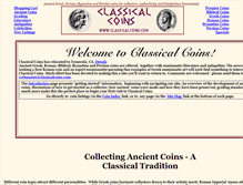 Tablet Screenshot of classicalcoins.com